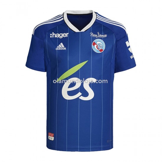 Camisola Strasbourg Equipamento Primeiro 2022-2023 Manga Corta
